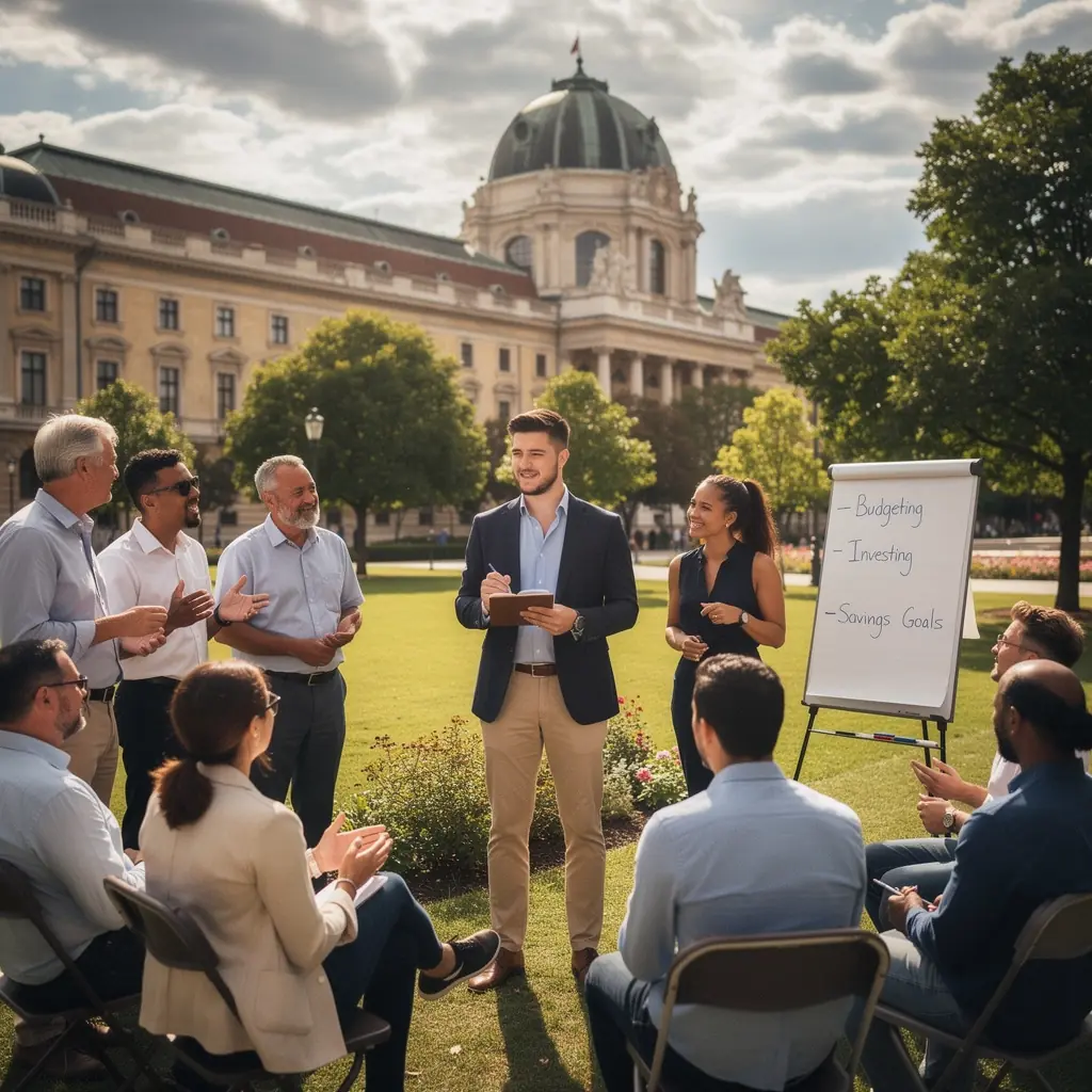 Készpénzes borítékok, amelyeket pénzkezelési tippek mellett mutatnak be.